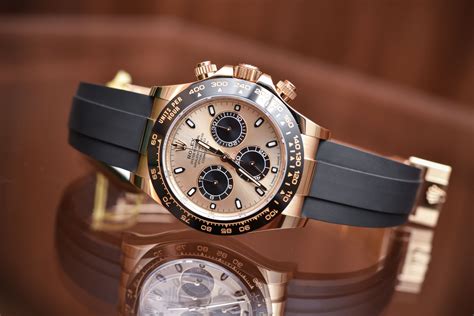 rolex daytona oyster fle gold|Rolex daytona with oysterflex strap.